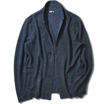 24,2万【malo マロ 新品】夏も涼しく快適!麻77%綿23％◇エルメスお墨付きの最高品質◇カーデ以上ジャケット未満◇リネンニットジャケット