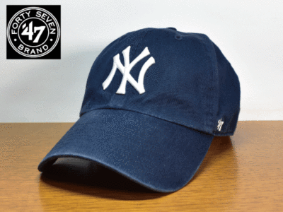 C829《未使用品》47 BRAND 47ブランド【フリーサイズ】MLB NY YANKEES ヤンキース 野球帽 帽子 キャップ USモデル