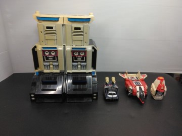 当時物　レトロ　地球戦隊ファイブマンDX バンダイ大型基地　マックスマグマ　ファイブロボ　パーツ　おもちゃ　玩具　ヴィンテージ