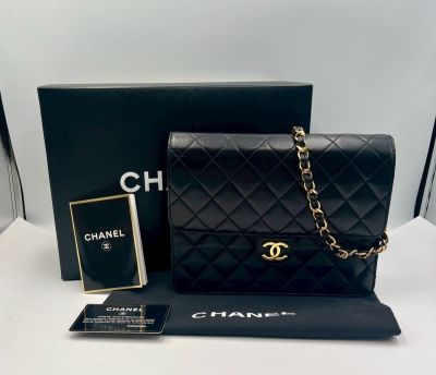 1円〜④ CHANEL シャネル マトラッセ ラムスキン ココマーク チェーン ショルダー 黒 ゴールド金具 5番台 ブティック ギャラ 箱付き＃⑤104