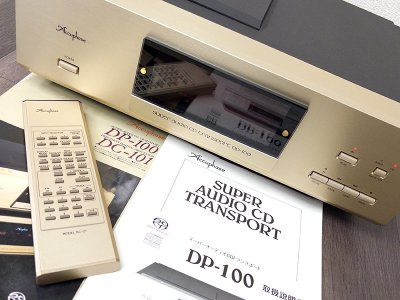 3R7536■Accuphase DP-100 スーパーオーディオCDトランスポート リモコン・説明書付属 アキュフェーズ■