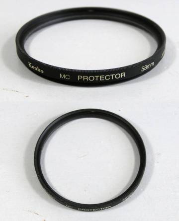 Kenko　(n658)　 美品・フィルター　58mm 　MC　Protector （プロテクター、レンズ保護）　ケンコー