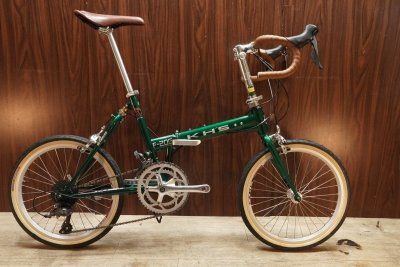 ■KHS F20-G ケーエイチエス 20インチ折畳ミニベロ SHIMANO 2X8S サイズS 2026年モデル 美品