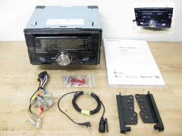 [113020-A]ケンウッド DPX-U740BT CDプレーヤー/USB/Bluetoothレシーバー スマホ連携 2DINオーディオ デッキ 動作良好1円～