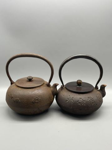 日本古京都★2点 鉄瓶 茶器 煎茶道具