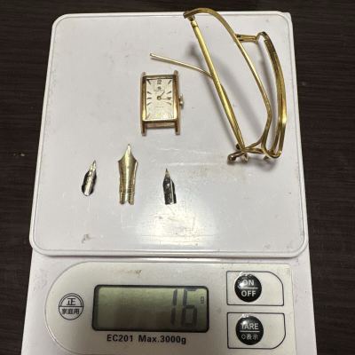 金製品 まとめ売り 腕時計 万年筆のペン先 眼鏡フレーム K18 14K