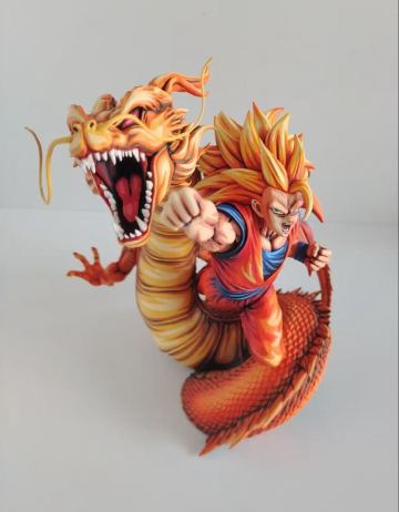 ドラゴンボール フィギュアーツZERO 超サイヤ人3 孫悟空 龍拳爆発 フィギュア 2D 二次元彩色 リペイント 国内正規品