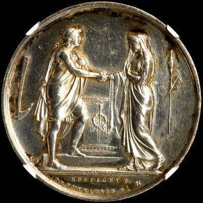 ★金終【NGC UNC D 希少】1881年 フランス 銀 結婚メダル 未使用- //世界コイン 古銭 貨幣 硬貨 銀貨 金貨 銅貨【決済期限火曜日】