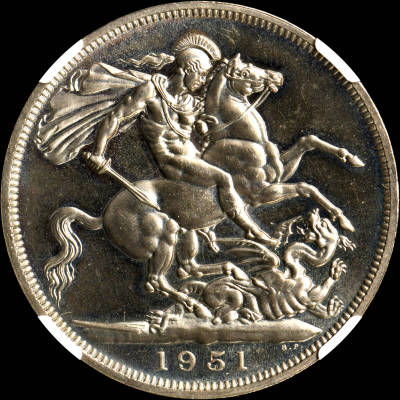 ★土終【NGC PL64】1951年 イギリス CROWN 英国祭典 未使用+ //世界コイン 古銭 貨幣 硬貨 銀貨 金貨 銅貨【決済期限火曜日】
