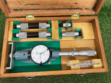 【中古品】Mitutoyo ミツトヨ ダイヤル付つぎたしパイプ内側マイクロメーター 136-465 / ITGC7WOYJXTL