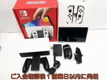 【1円】任天堂 有機ELモデル Nintendo Switch 本体 セット ホワイト 初期化/動作確認済 ニンテンドースイッチ 内箱一部なし N03-478im/G4