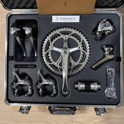 【希少/フルコンプリート】シマノ DURA-ACE 25周年記念 7700シリーズ コンポセット SEIKO時計・元箱・社長の手紙付 デラエース