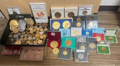 【大量・まとめ売り】記念メダル・記念コイン コレクション一括セット EXPO70/オリンピック/天皇陛下御在位・御即位 他
