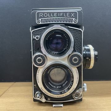 ww2379 Rolleiflex 3.5F ローライフレックス 二眼レフカメラ アンティーク フィルムカメラ Planar 75mm F3.5 ホワイトフェイス