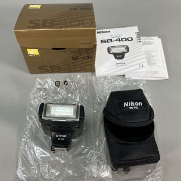 O2-213 Nikon/ニコン スピードライト SB-400 純正ケース/取説付き 動作未確認
