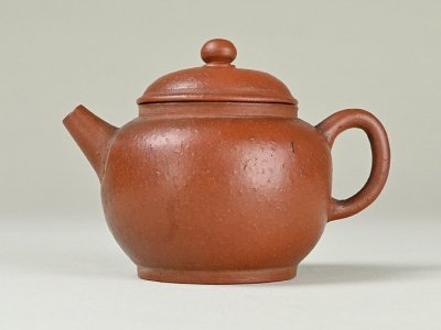 【 唐物 火膨 紫砂壷 y062107 】中國 唐物 宜興紫砂 煎茶道具 茶器 茶具 朱泥 急須