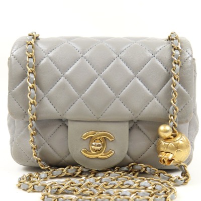 208404★1円スタート★CHANEL シャネル 中極美品 ミニマトラッセ ターンロック ココマーク チェーンショルダーバッグ ショルダーバッグ