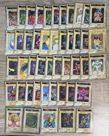遊戯王 バンダイ版 トレカ カードダス　当時物　メテオブラックドラゴン　暗黒騎士ガイア　他まとめ売り　46枚　【在庫処分A26060605】