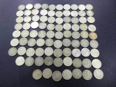☆ 日本 古銭 銀貨 100円銀貨 オリンピック 稲穂 鳳凰 額面 8600円分 1円スタート ☆