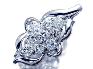 1円～【ジュエリー極】美しい透明感！良質天然ダイヤモンド1.00ct 高級Pt900ペンダントヘッド a3759km【送料無料】
