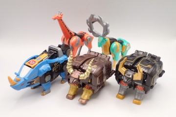 6081[M]◆百獣戦隊ガオレンジャー◆ガオライノス/ガオバッファロー/ガオジュラフ/ガオバイソン/ガオディアス/玩具/(検)SMP/まとめ売り♪