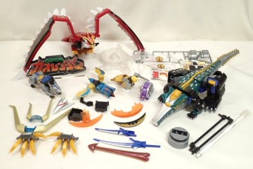 6085[M]◆百獣戦隊 ガオレンジャー◆ガオファルコン/ガオリゲーター/ガオウルフ 他/フィギュア/玩具/(検)SMP/パーツいろいろまとめ売り♪