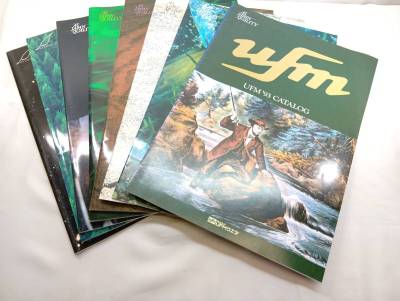 ★断捨離 美品 当時物 1993～2000 ufm ウエダ 古い カタログ 8冊セット バス トラウト ルアー フライ ロッド UFM UEDA CATALOG 8 BOOKS★