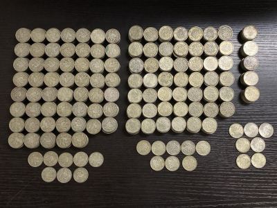【5S46】1円スタート 100円 百円銀貨 東京オリンピック 稲穂 鳳凰 まとめて 1093枚 額面 109,300円 昭和 日本国 古銭 記念 硬貨 