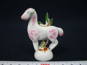 Y4283 磁器 「マイセン Meissen フィギュリン 干支シリーズ 羊 干支未 置物」