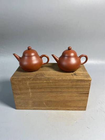 旧家蔵出 清朝期 朱泥 孟臣 水平 紫泥 急須 紫砂 白泥 中国宜興 茶壷 煎茶道具 中国美術 中国古玩