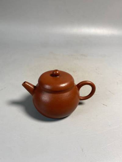 旧家蔵出 清朝期 朱泥 寅春 水平 急須 紫砂 中国宜興 茶壷 紫泥 白泥 煎茶道具 中国美術 中国古玩