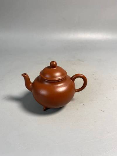 旧家蔵出 清朝期 朱泥 昌記 水平 急須 紫砂 中国宜興 茶壷 紫泥 白泥 煎茶道具 中国美術 中国古玩