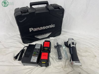 CF0802322　▽ 1円～ Panasonic パナソニック 充電ディスクグラインダー100 EZ46A1LJ2G-H 電動工具 中古品 used品 現状品