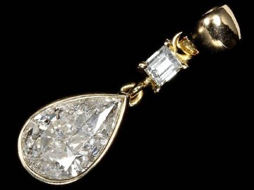 ML18629SS【1円～】新品【RK宝石】《DIAMOND》上質ダイヤモンド 特大1.061ct 極上脇石ダイヤ K18 高級ペンダントヘッド ネックレス ダイヤ