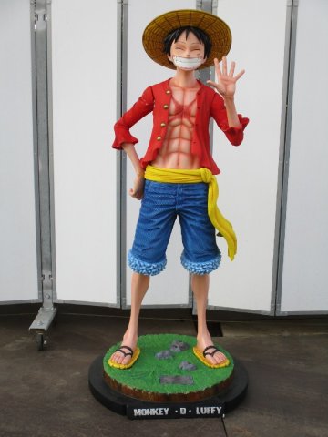 大阪　ONE PIECE ワンピース フィギュア　等身大　180㎝　スタチュー モンキー・D・ルフィ PT Studio GK　完成品完成品 １/1