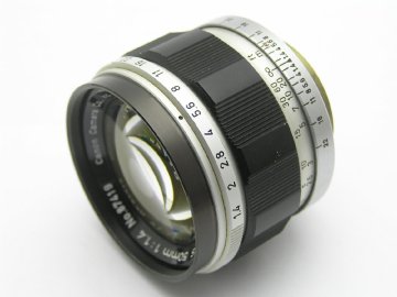 1円スタート★ハローカメラ★2909 キャノン CANON LENS 50mm 1:1.4 No.87419 L39マウント【外観は綺麗】動作品 即決あり