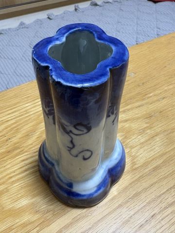 古伊万里 染付 筆立 花瓶 一輪挿し 和風 レトロ 骨董品