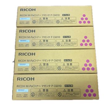 ①J07168 1円〜【未使用】RICOH M-PaCトナー マゼンタ P C6010 4個セット