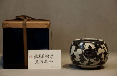 【特別出品】尾形乾山 作　絵高麗 掻落 香炉　古美術 IMADO取扱品、滑川市立博物館出展品　尾形光琳　裏千家　古美術　目の眼　魯山人