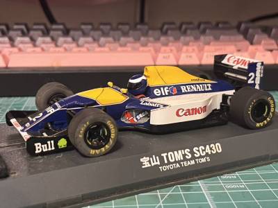 【激レア/美品】Scalextric 1/32 スロットカー ウィリアムズ ルノー FW14B #2 R.パトレーゼ HORNBY【中古・使用感少】
