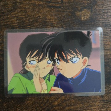 極美品 毛利蘭　工藤新一 名探偵コナン ラミカ ラミネート トレカ カード シェリー 青山剛昌　版権シール付　1996　No.12
