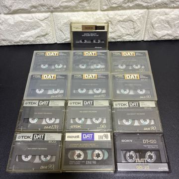 1円〜【DAT テープ】SONY/DENON/maxell/TDK 使用済 まとめ13本　120分 90分１中古 ジャンク扱い