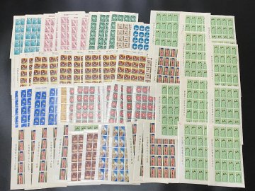 1円～【F】未使用 日本切手 記念切手シート 慶應義塾創立100年 メートル法完全実施 他 額面 大量 現状 まとめ★flok/4925★ee7629