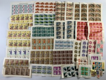 1円～【F】日本切手 シート 日本開港百年記念 切手趣味週間 浮世源氏八景 国定公園 石鎚 他 現状品 大量 まとめ★flok/4929★ee1184