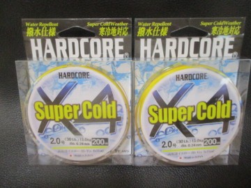 13　デュエル　スーパーコールドX4・イエロー　2.0号200ｍ巻セット新品使用！