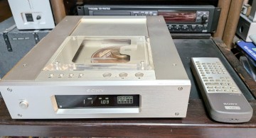 人気！ SONY CDP-X5000 CDプレーヤー 電源ケーブル 純正リモコン付属　動作品　　ソニー