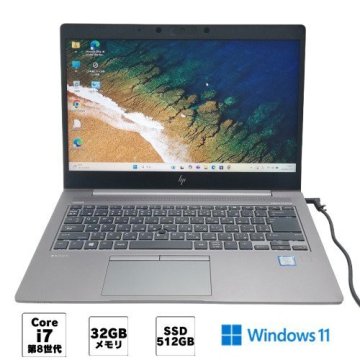 1円~ Wi-Fi有 中古ノートパソコン hp Zbook 14u G6 Core i7 8665U 32GB 512G 高速SSD 無線LAN Bluetooth カメラ Windows11 Office 即使用可