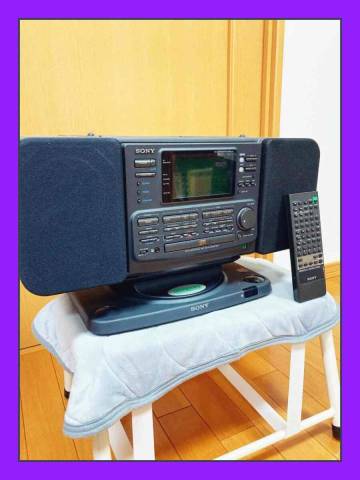 【修理・レストア済】ＳＯＮＹ★SONAHAWK★ ソナホーク ZS-7（CDラジカセ/パーソナルオーディオシステム）レアなスウィーベルスタンド付
