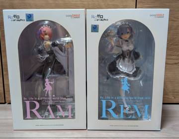 【1円出品】 Re:ゼロから始める異世界生活 グッドスマイルカンパニー フィギュア レム ラム リゼロ グッスマ 初版 国内正規品