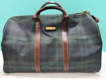 POLO RALPH LAUREN ラルフローレン ボストンバッグ ブラックウォッチ柄 タータン チェック柄 グリーン ブラウン